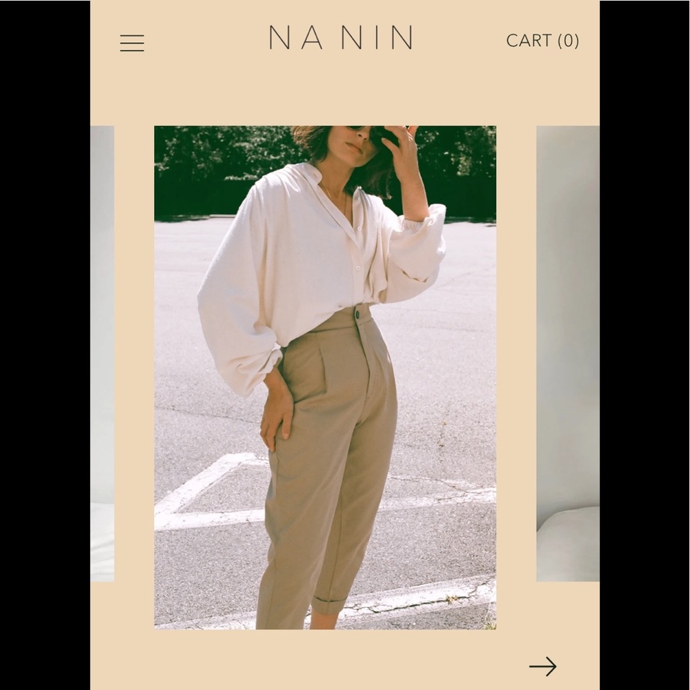Na Nin Oliver Trousers in Sand